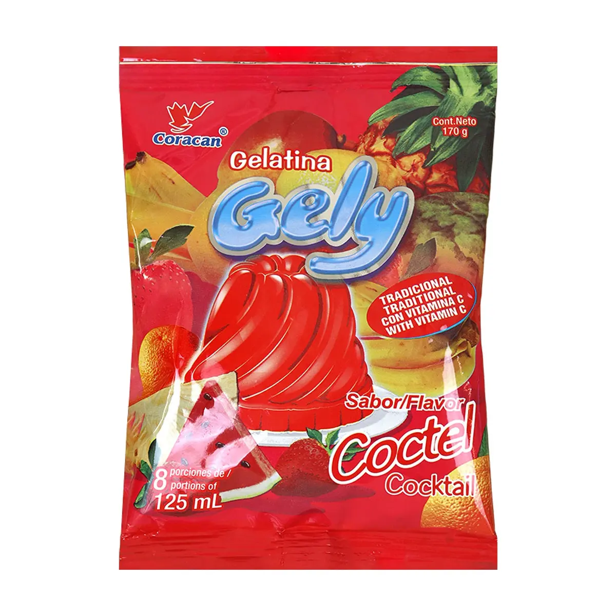 Gelatina sabor coctel Gely (170 g / 6 oz) - Imagen 1