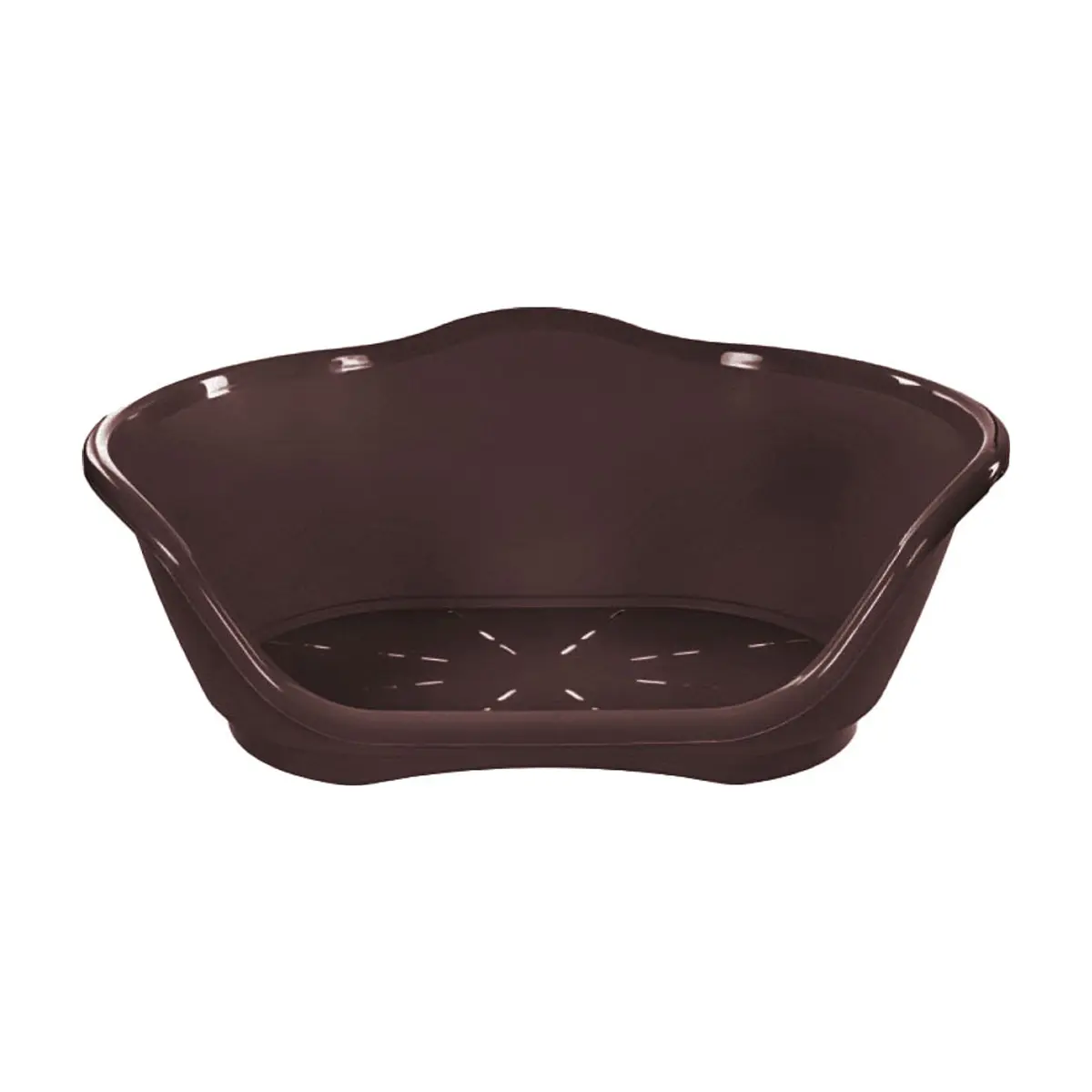 Cuna de plástico carmelita para mascotas de 65 cm x 41 cm Casa y Menaje