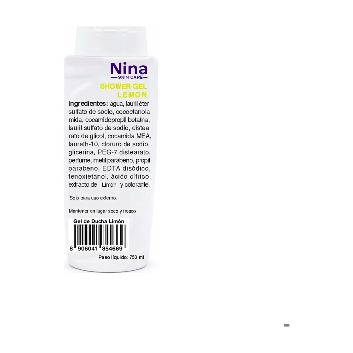 Gel para ducha aroma limón Nina (750 ml) - Thumbnail 2