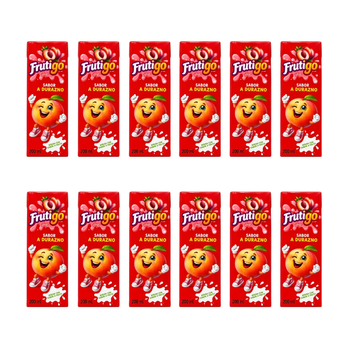 Jugo sabor durazno Frutigo (12 x 200 ml) - Imagen 1