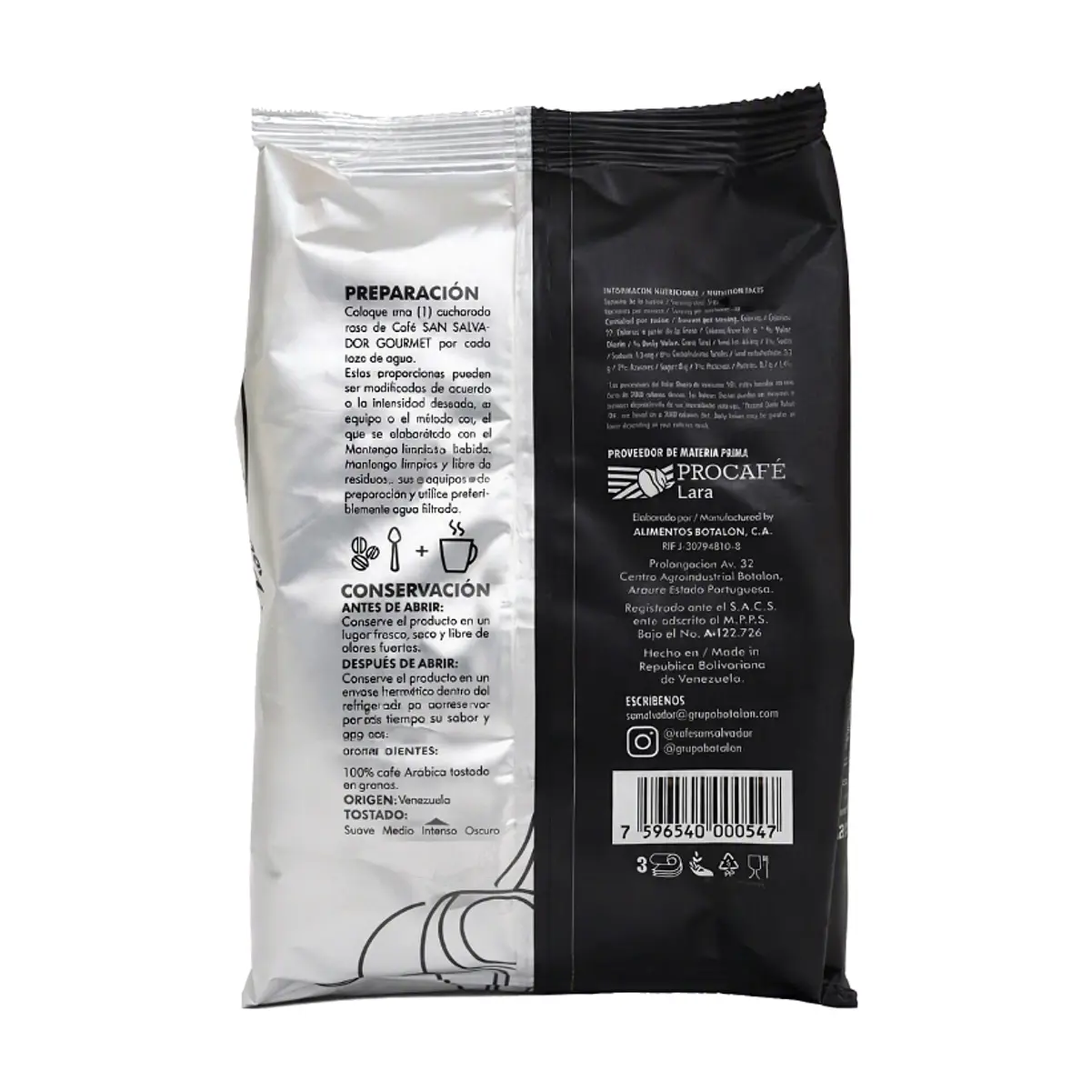 Café tostado y molido gourmet San Salvador (200 g / 7.05 oz) - Thumbnail 2