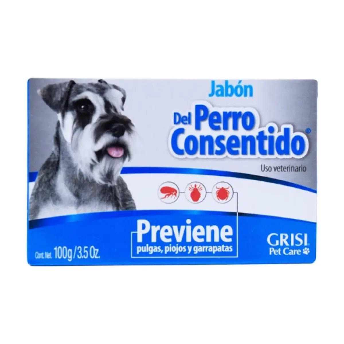 Jabón antipulgas del Perro Consentido Grisi (100 g / 3.5 oz) - Miniatura 1