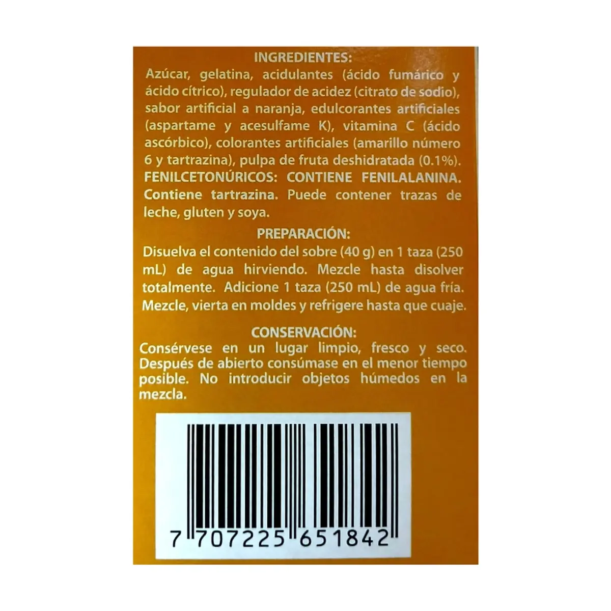 Gelatina sabor a naranja Boom (40 g / 1.41 oz) - Thumbnail 8