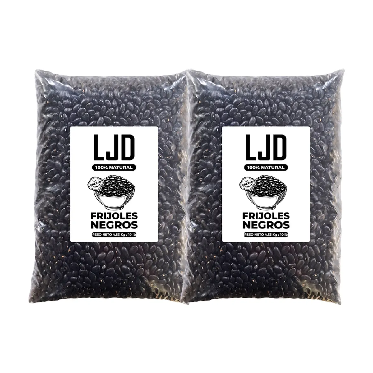 Frijoles negros LJD (2 x 4.53 kg / 10 lb)