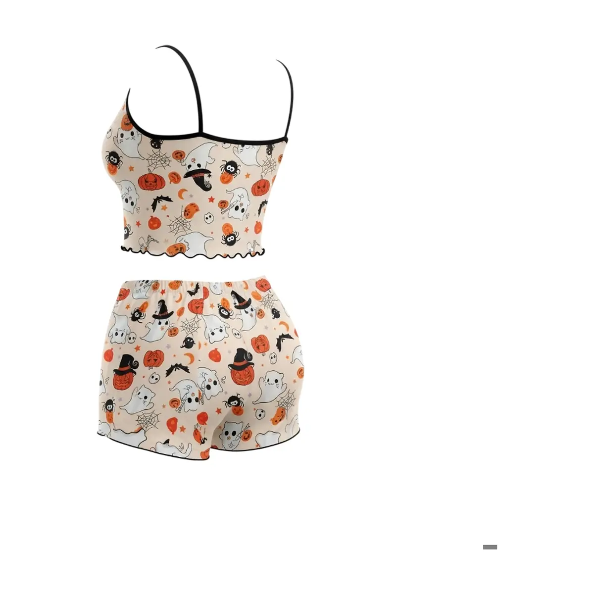 Juego de pijama femenino con diseño de Halloween Manjiaoyi (Talla única) - Thumbnail 2