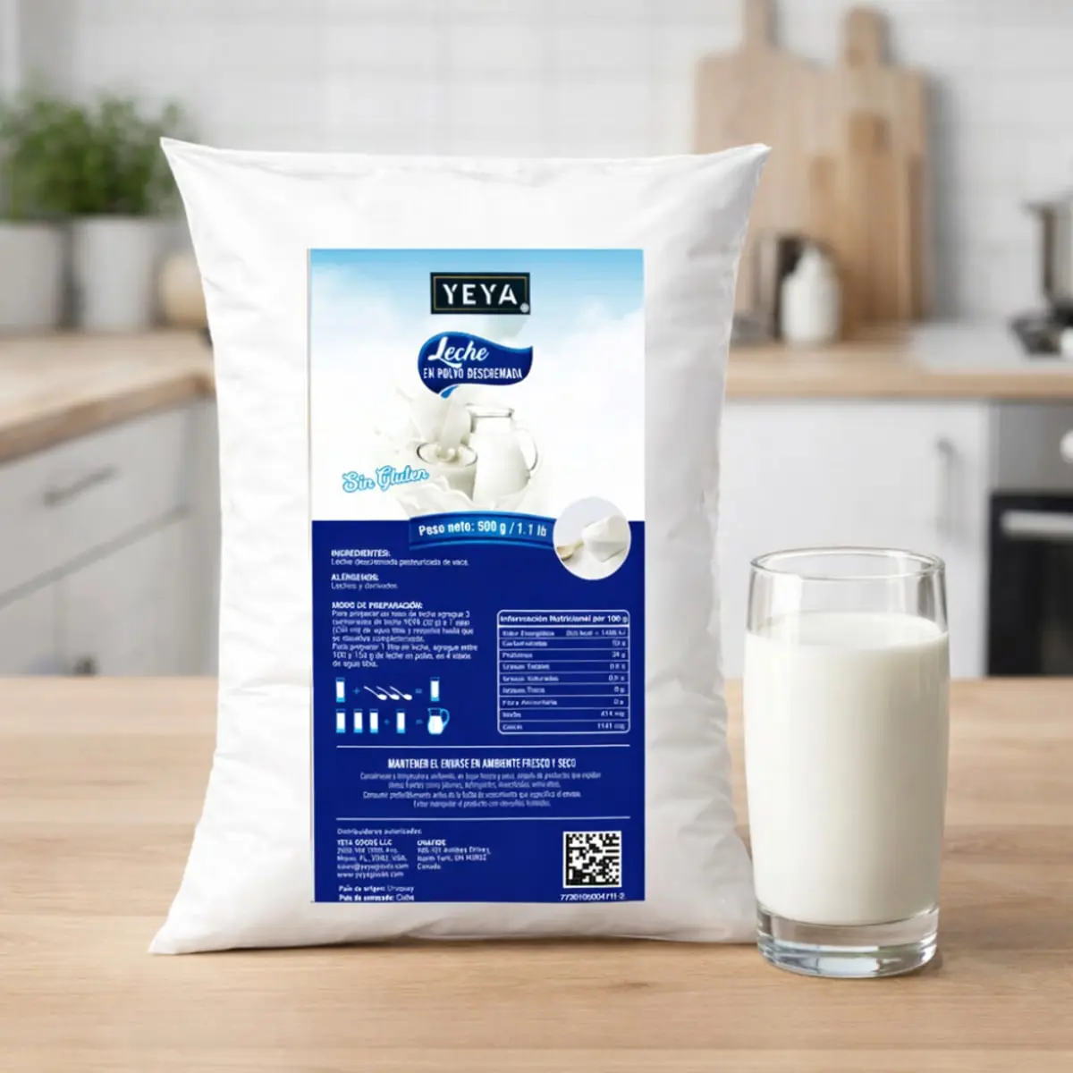 Leche en polvo descremada YEYA ( 3 x 500 g / 1.1 lb ) - Thumbnail 2