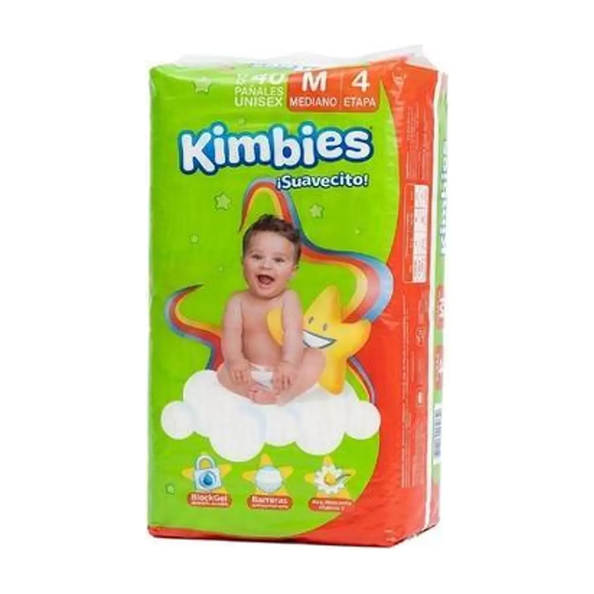 Pañales Desechables Mediano (40 piezas) KIMBIES
