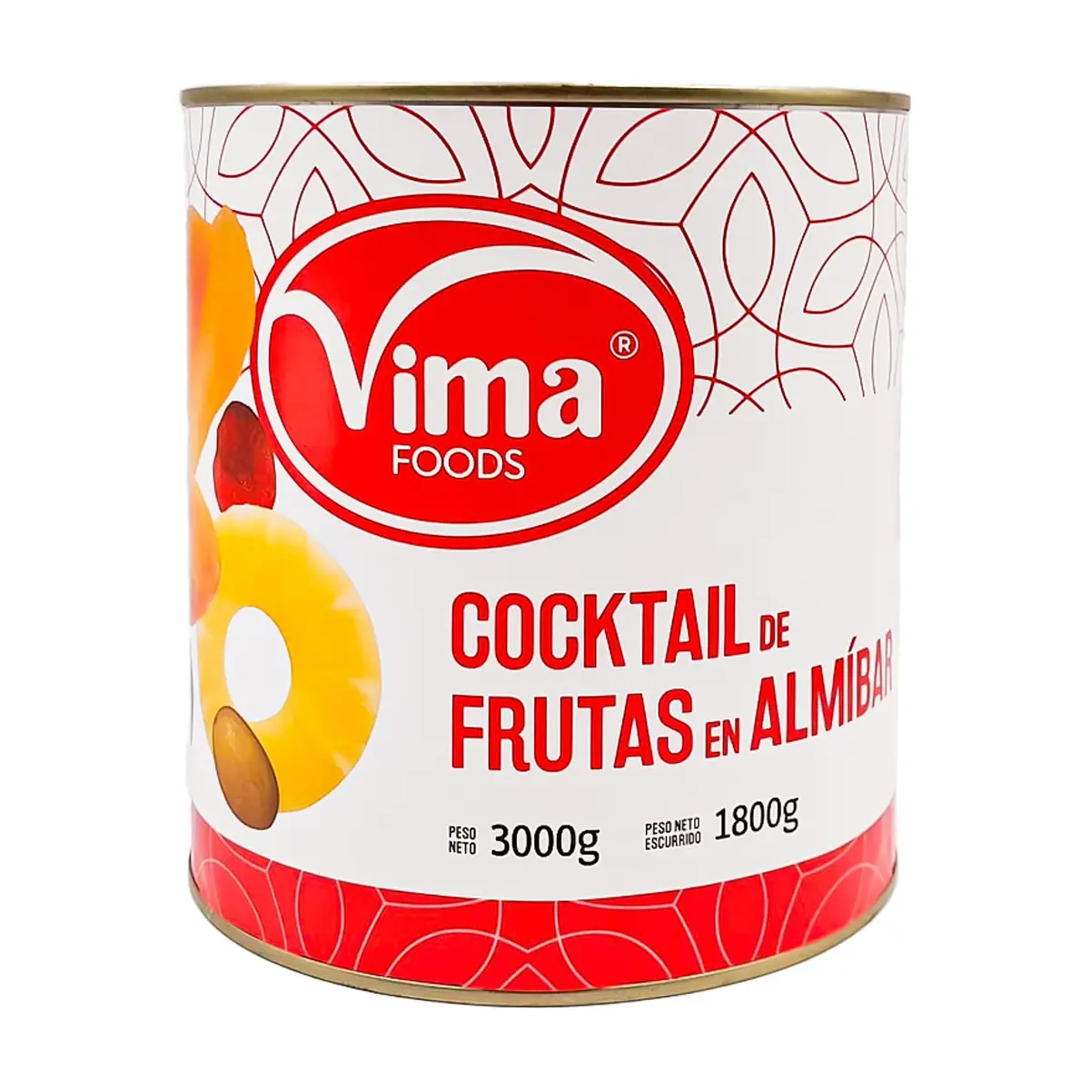 Cocktail de frutas en almíbar Vima Foods (3 kg / 6.6 lb)