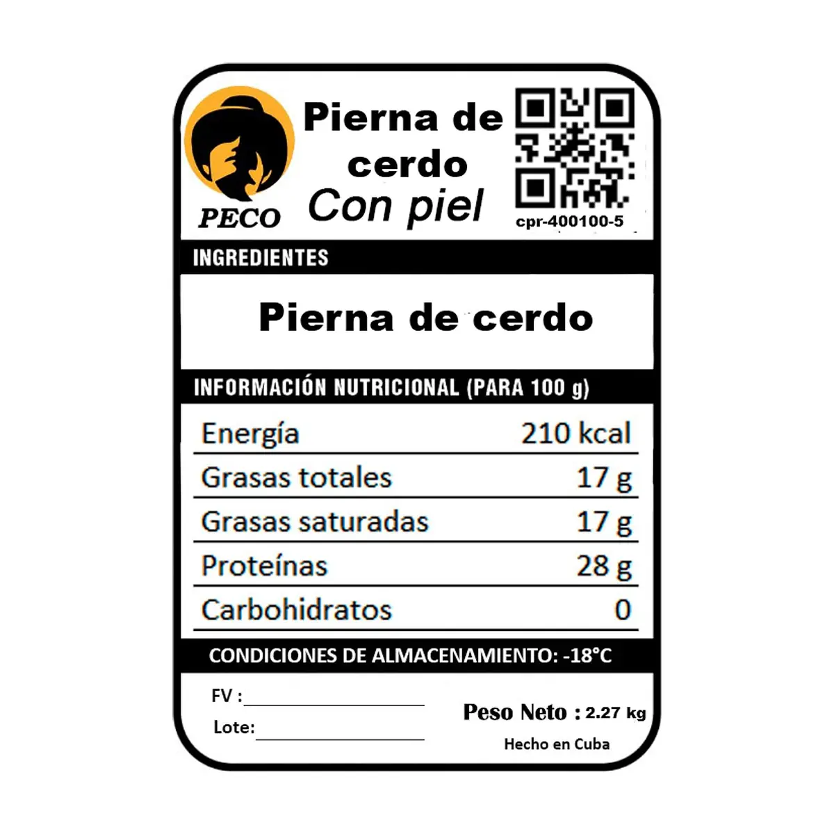 Pierna de cerdo con piel Peco (2.27 kg / 5 lb) - Miniatura 3