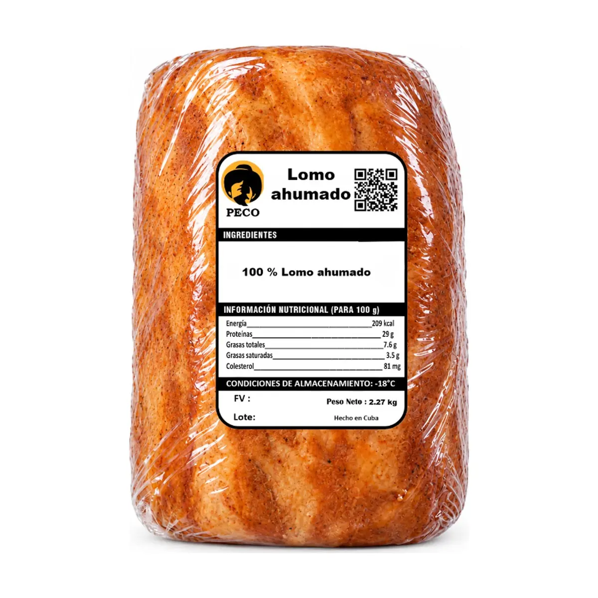 Lomo ahumado Peco (2.27 kg / 5 lb)
