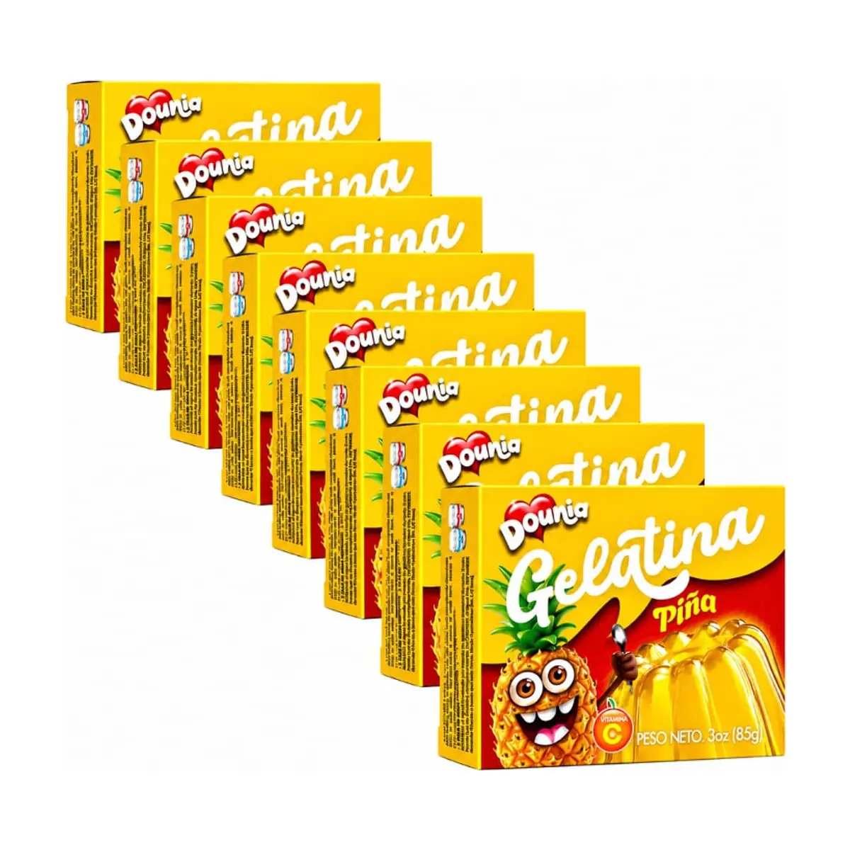 Gelatina con sabor piña Dounia (8 x 85 g / 3 oz) - Miniatura 1