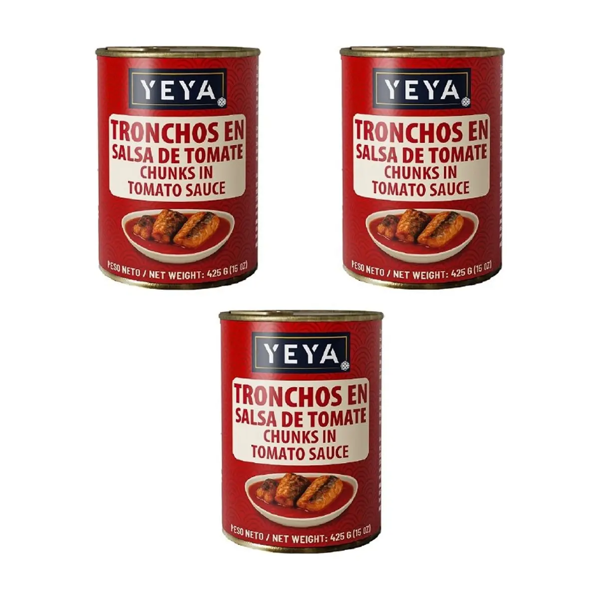 Tronchos en salsa de tomate YEYA (3 X 425 g / 15 oz)