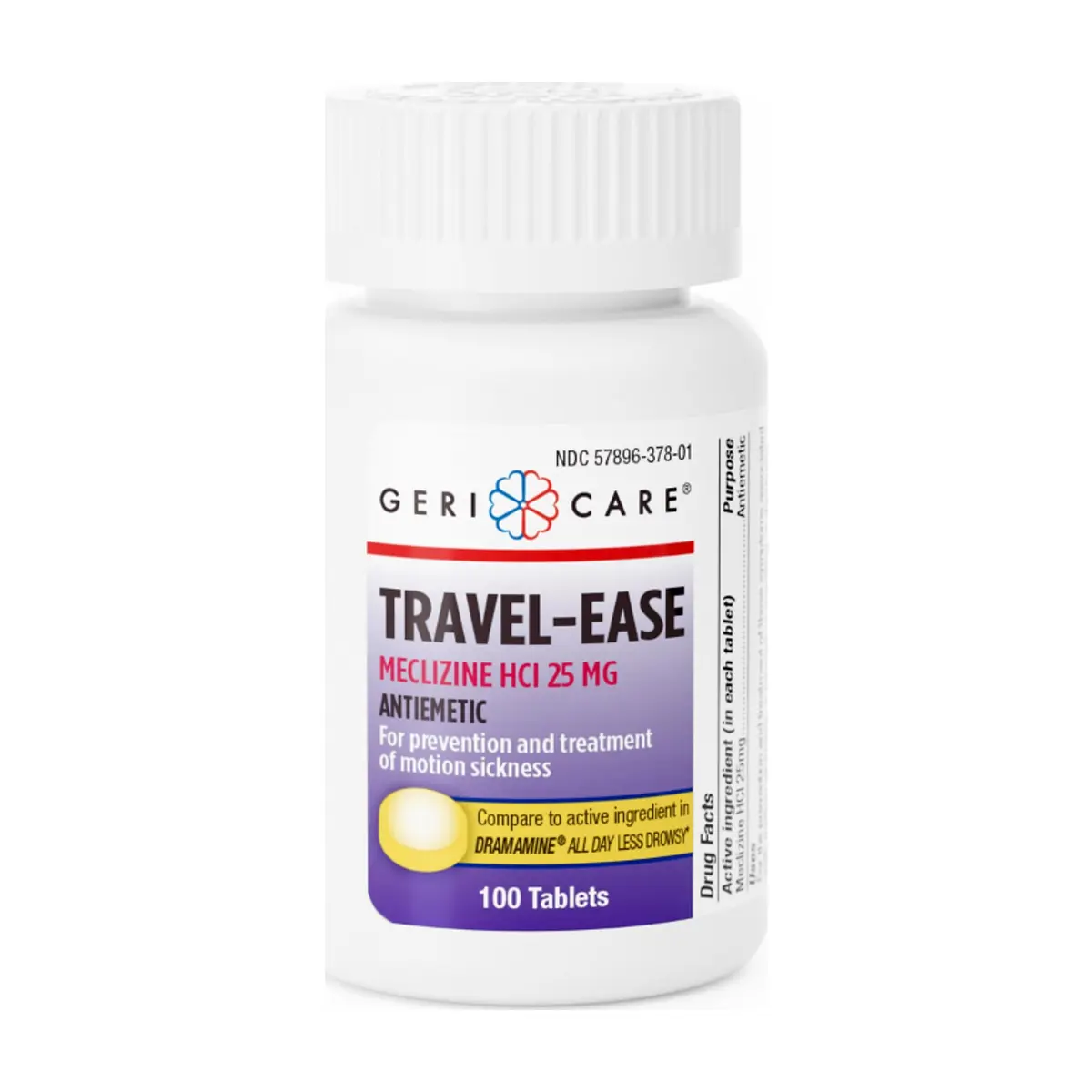 Meclizina HCl 25 mg Gericare (100 tabletas)
