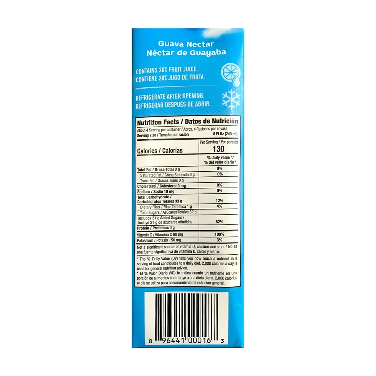 Jugo sabor guayaba Goliath (4 x 946 ml / 32 fl oz) - Thumbnail 2