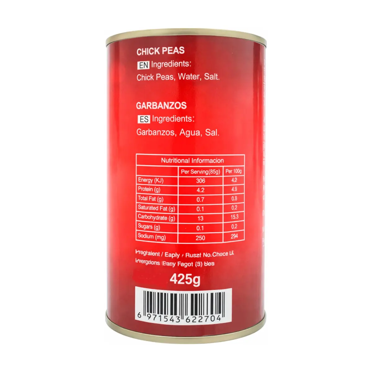 Garbanzos enlatados La Sabrosa (425 g / 14.99 oz) - Thumbnail 4