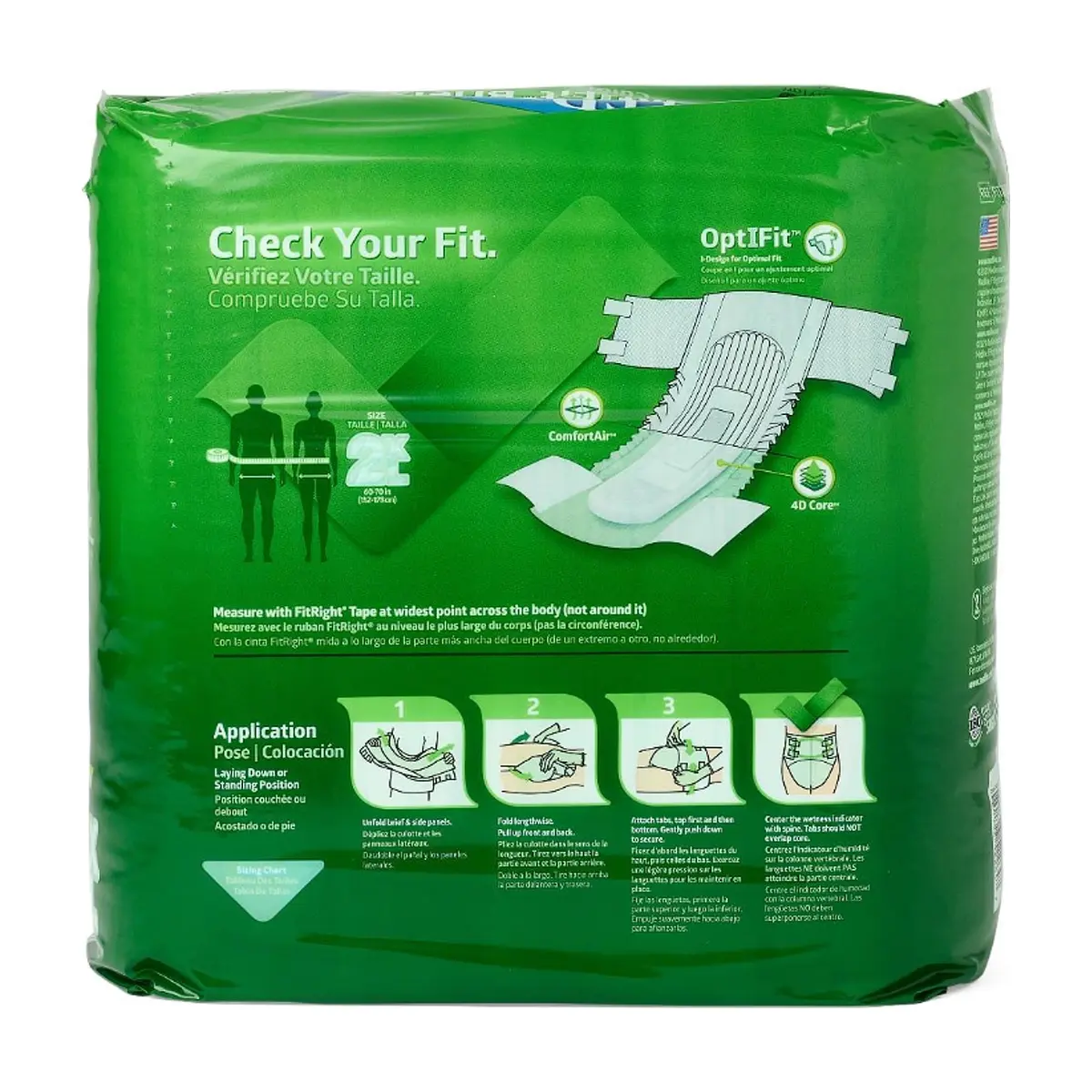 Pañales -culeros- desechables para adultos FitRight Talla XXL (20 U) - Thumbnail 5