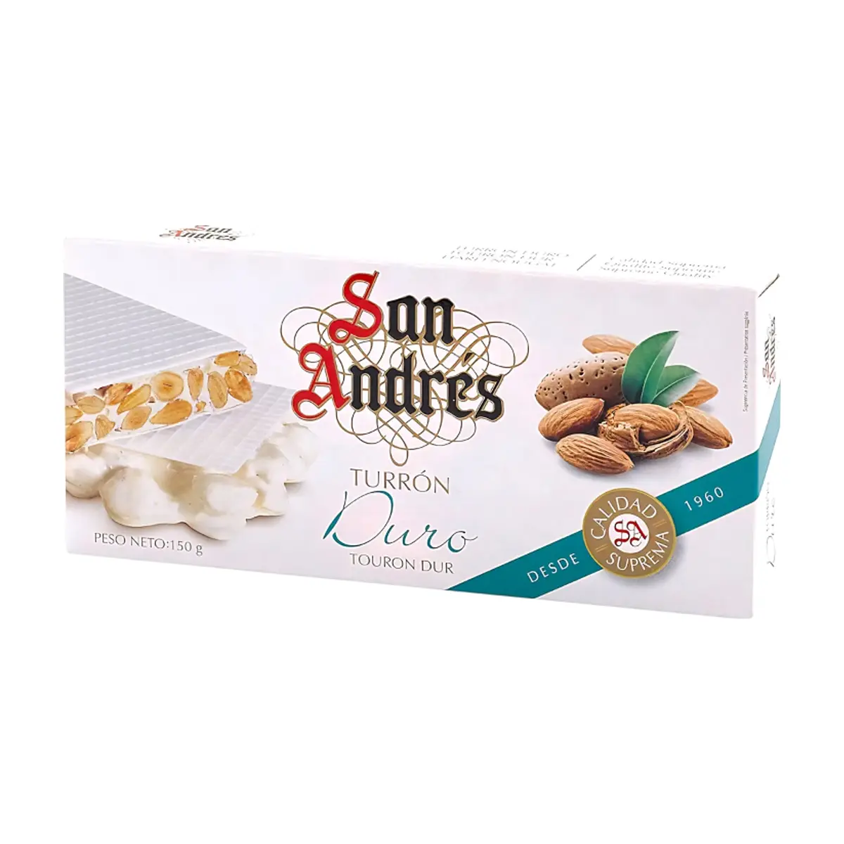 Turrón duro de almendras San Andrés (150 g / 5.29 oz)