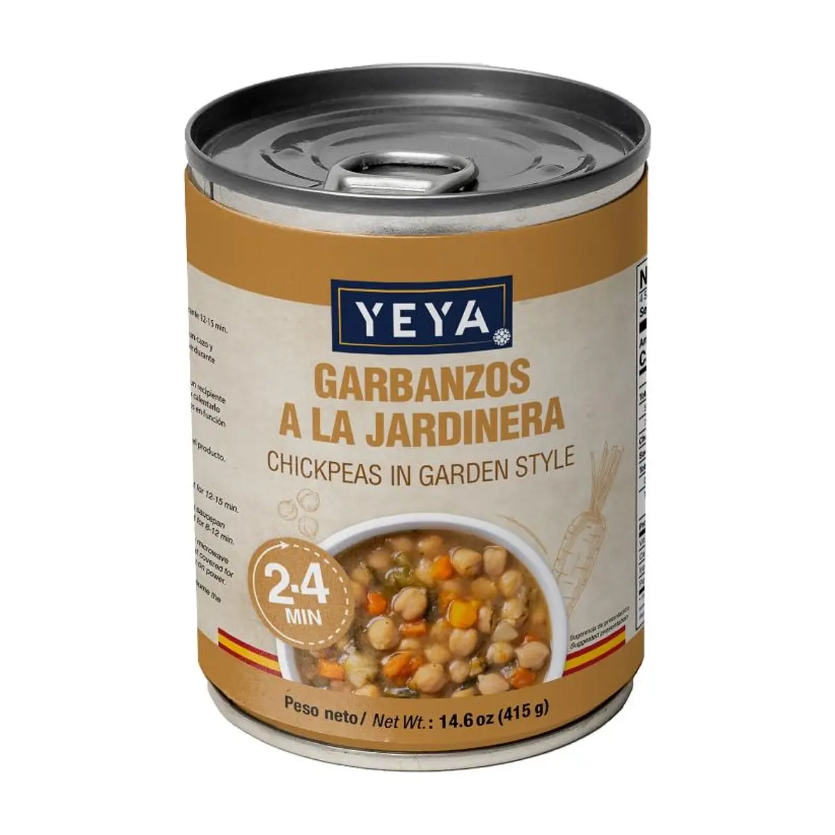 Garbanzos a la jardinera YEYA (415 g / 14.6 oz) - Imagen 1