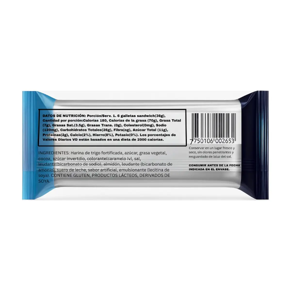 Galletas y crema sabor vainilla Rellenitas (36 g / 1.27 oz) - Miniatura 2