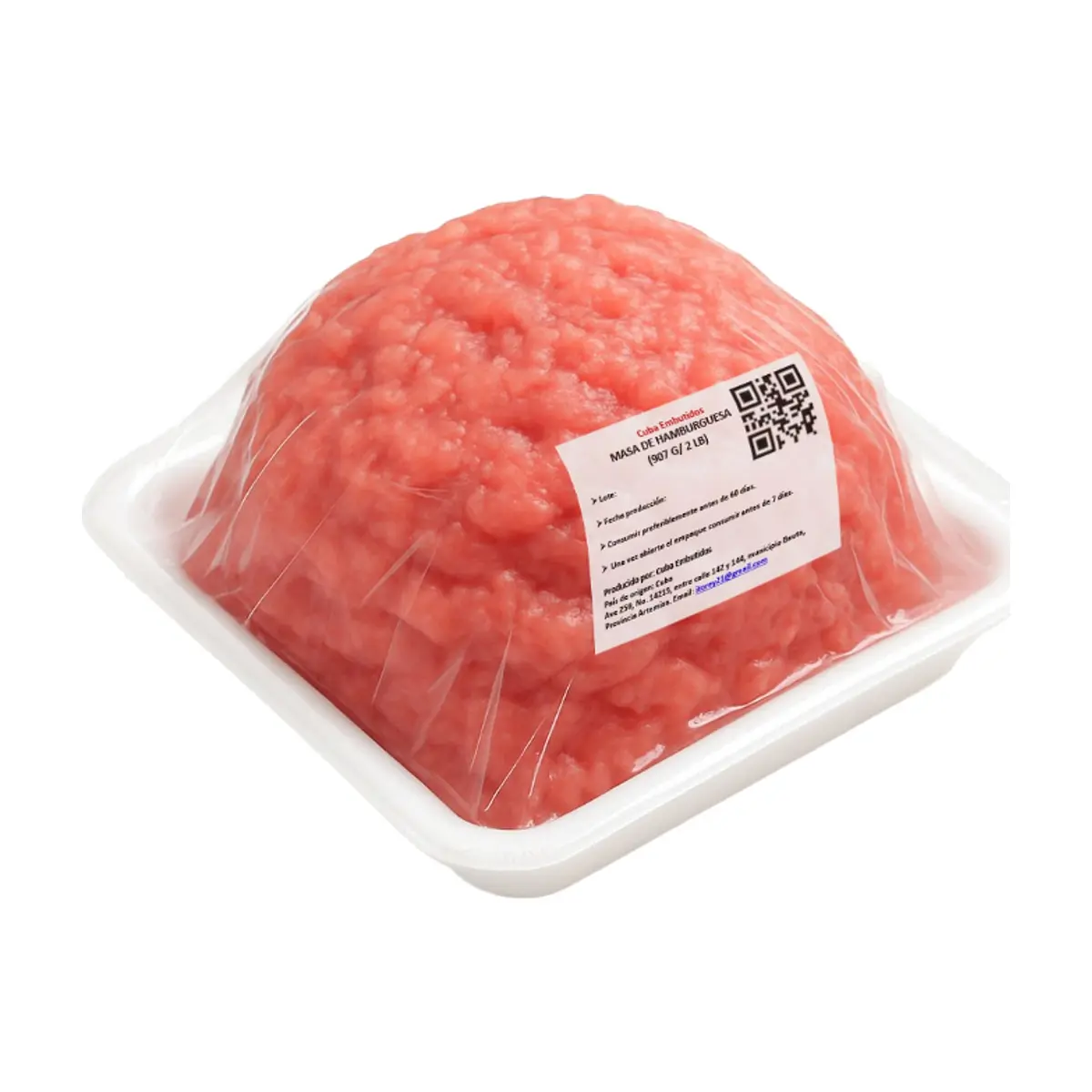 Masa de hamburguesa especial Cuba Embutidos (907 g / 2 lb) - Thumbnail 4
