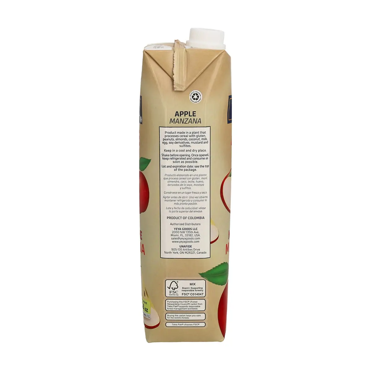 Néctar de manzana YEYA (1 L / 33.8 fl oz) - Thumbnail 2