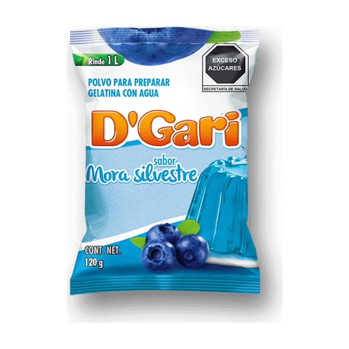 Gelatina de sabor mora silvestre D'Gari (120 g / 4.23 oz) - Thumbnail 2