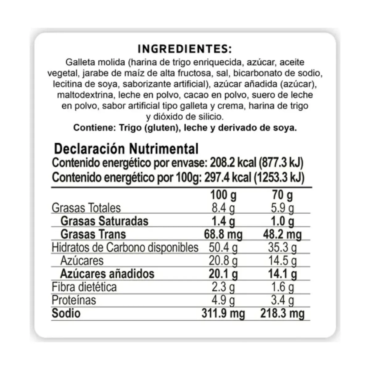 Sazonador sabor galletas de chocolate Pragná (70 g / 2.47 oz) - Thumbnail 3