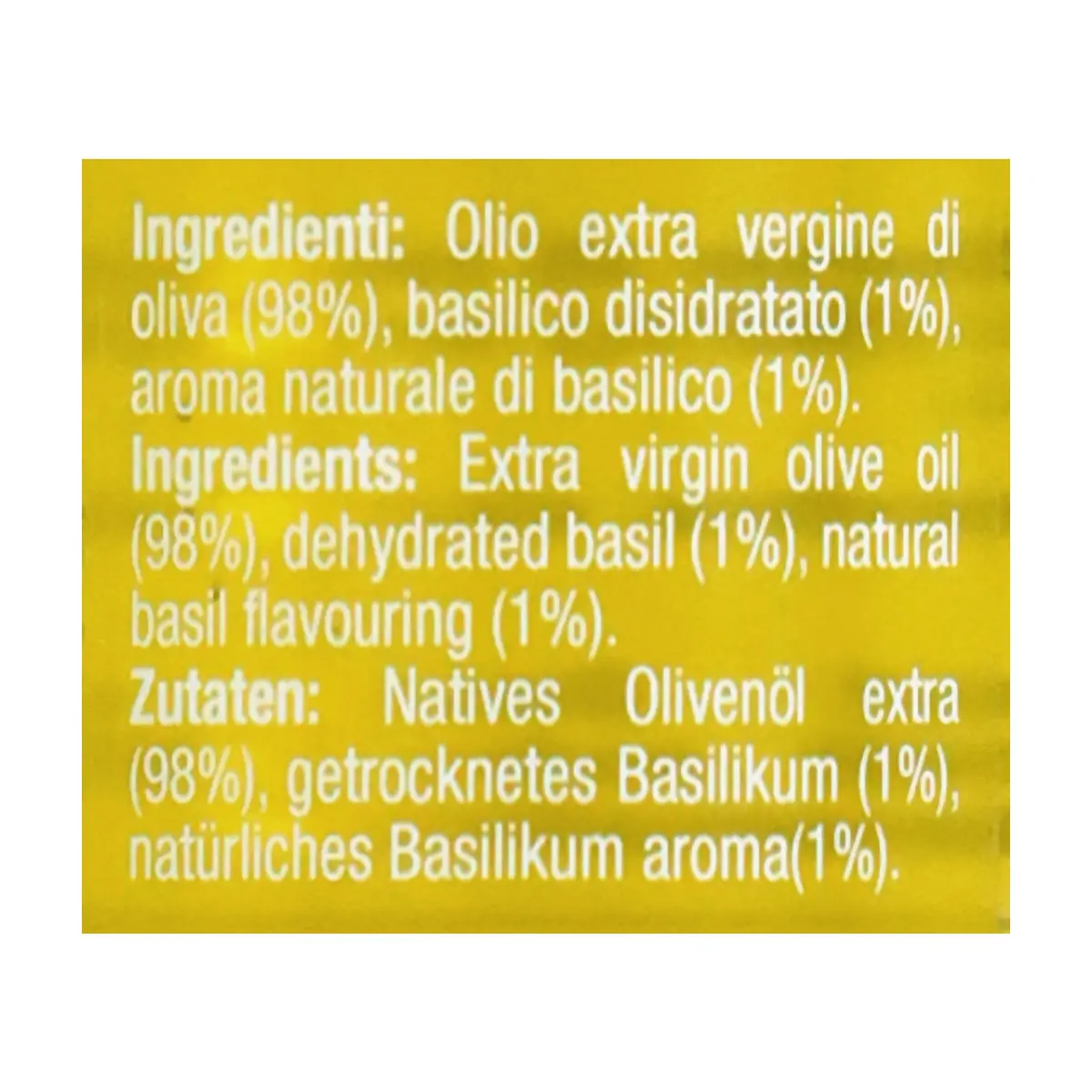 Aceite de oliva extra virgen aromatizado con albahaca Dante (250 ml) - Thumbnail 3