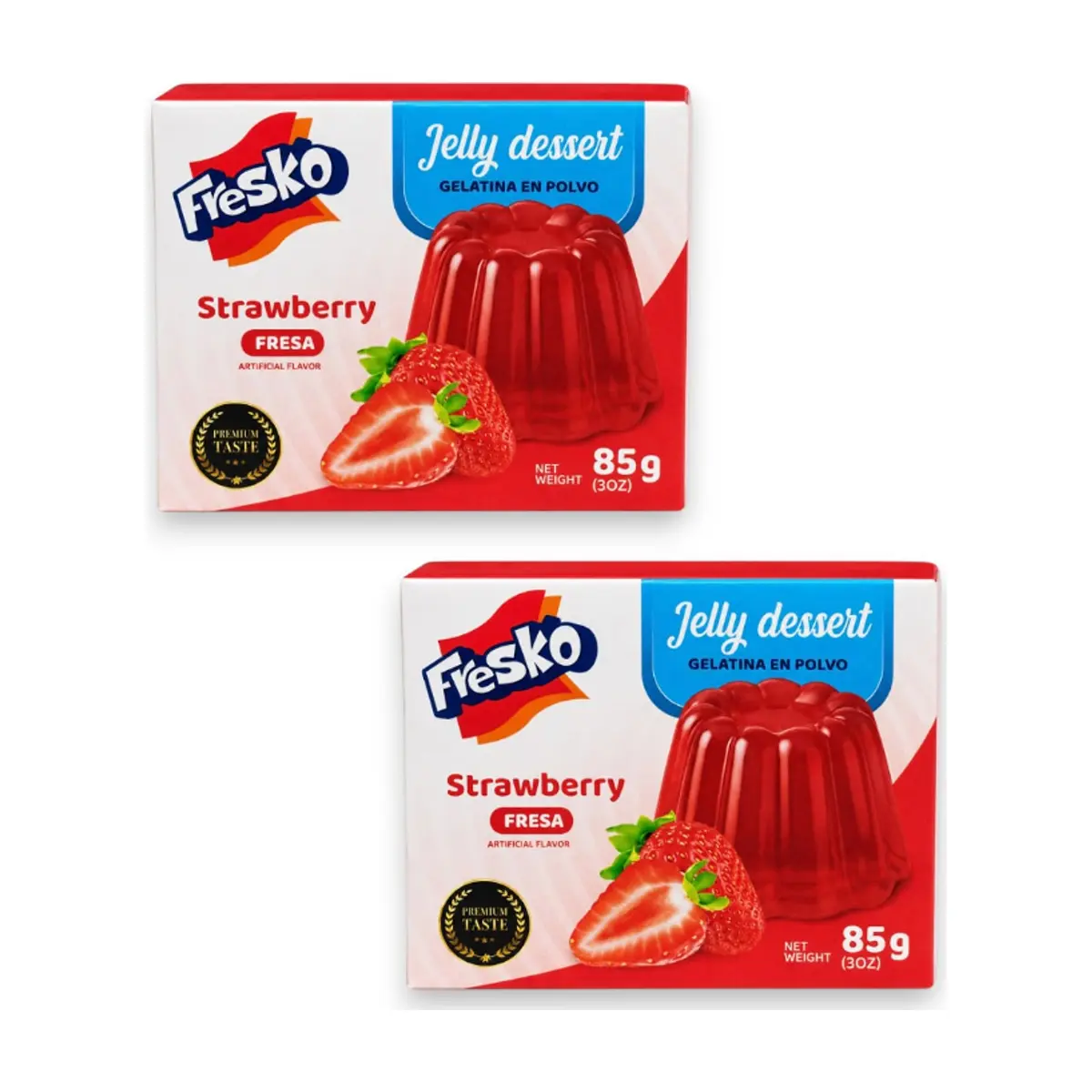 Gelatina sabor fresa Fresko (2 x 85 g / 3 oz)