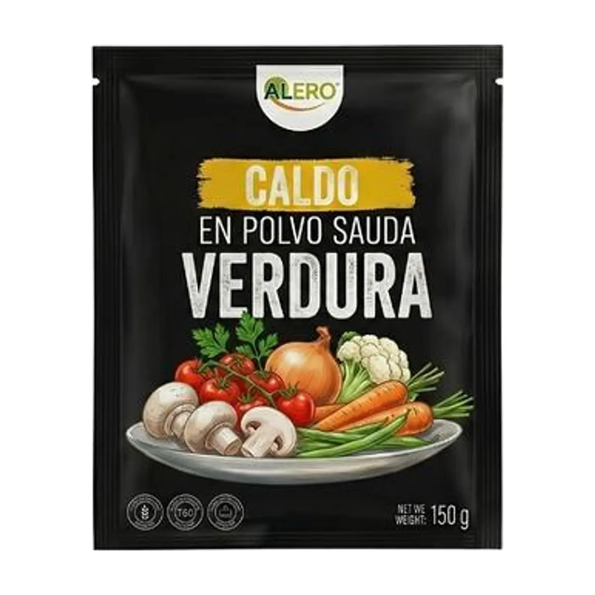 Caldo Concentrado en Polvo Sabor Verduras (36U x7 gr) MACROFOOD