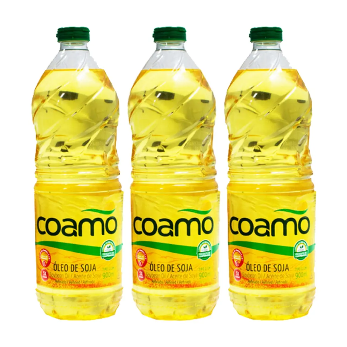 Aceite de soja refinado Coamo (3 x 900 ml)
