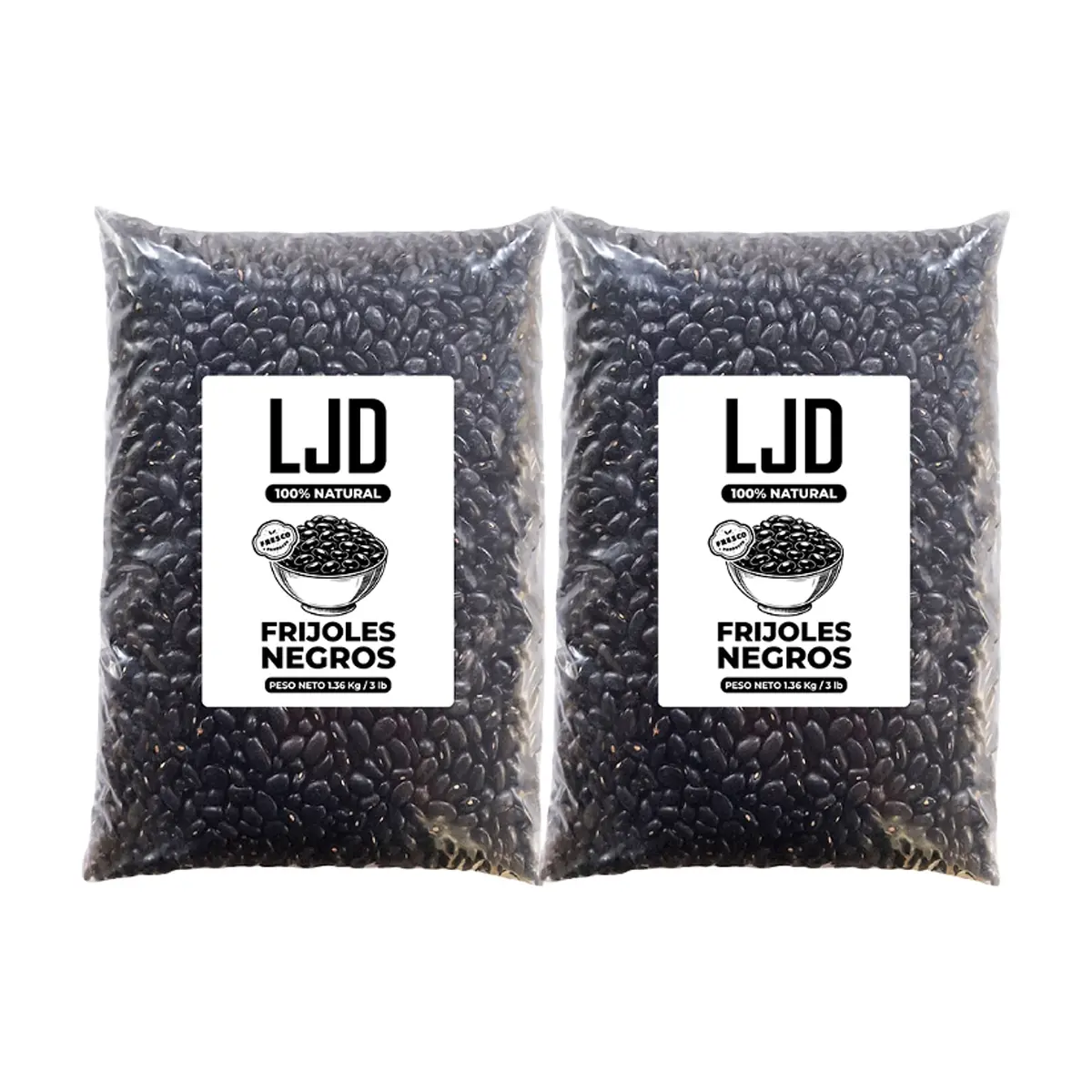 Frijoles negros LJD (2 x 1.36 kg / 3 lb)