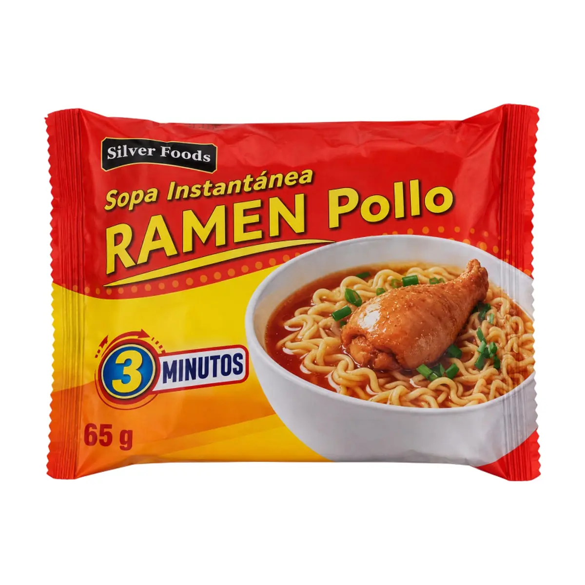 Sopa instantánea de pollo Silver Foods (65 g / 2.3 oz) - Miniatura 1