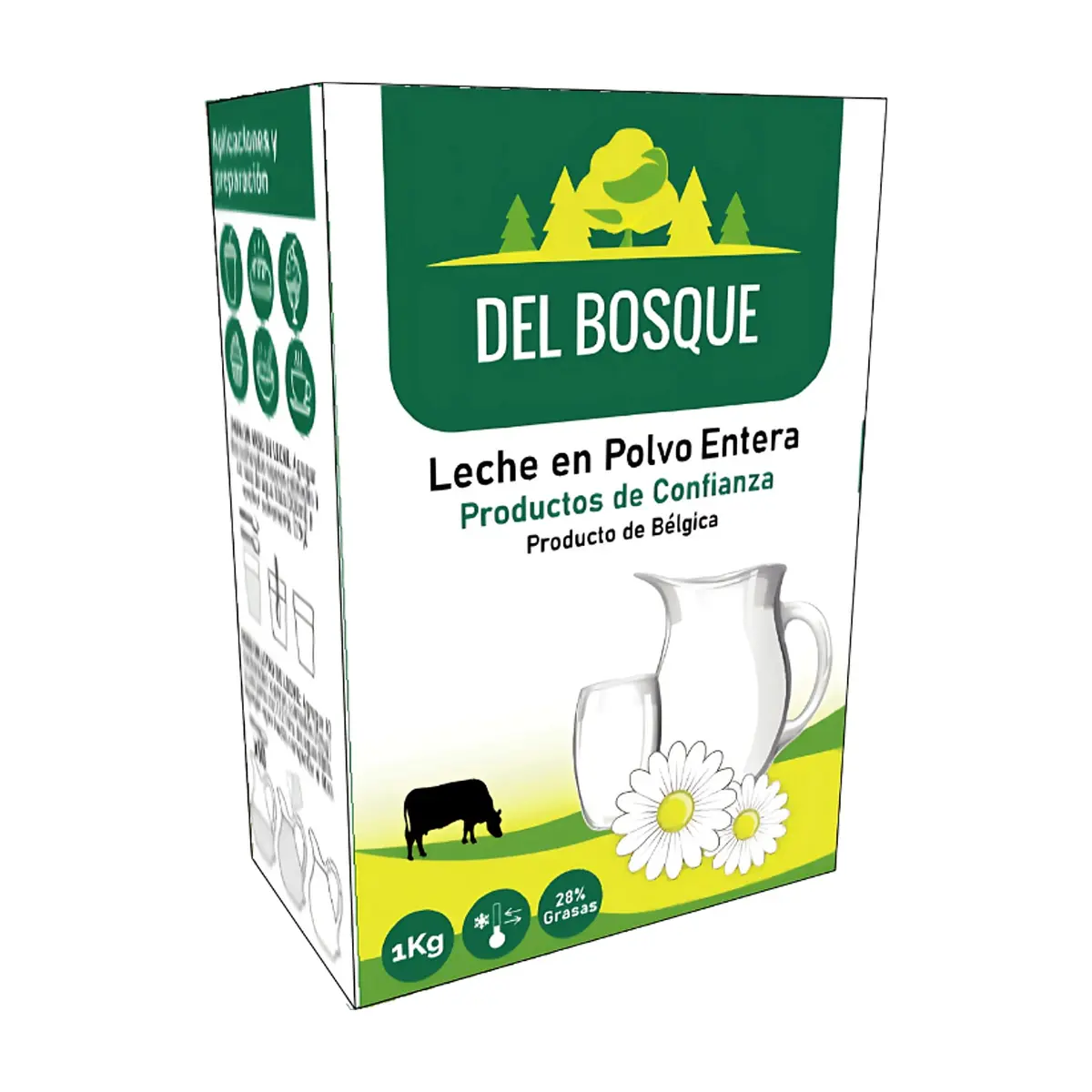 Leche en polvo entera Del Bosque (1 kg / 2.2 lb) - Thumbnail 1