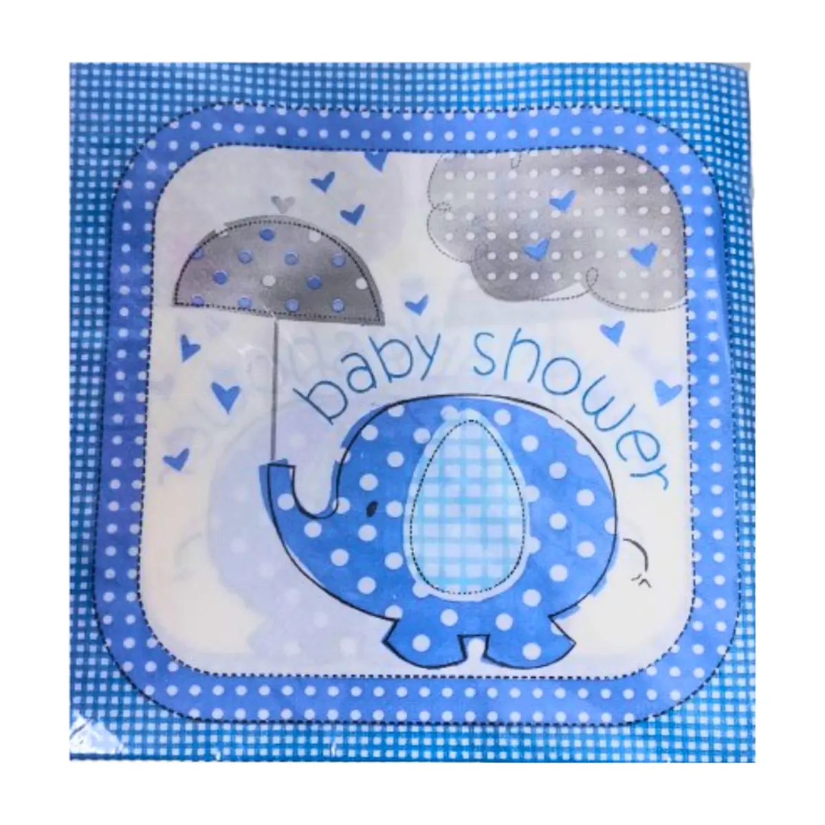 Servilletas azules Baby Shower (20 U) - Thumbnail 3