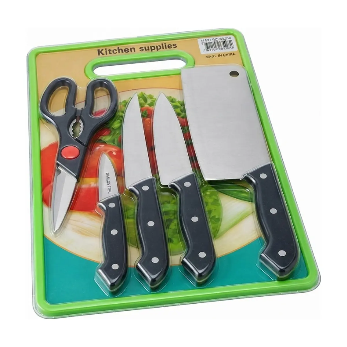 Juego de cuchillos y tijeras de cocina con tabla de picar Kitchen Supplies (3 U) - Miniatura 2