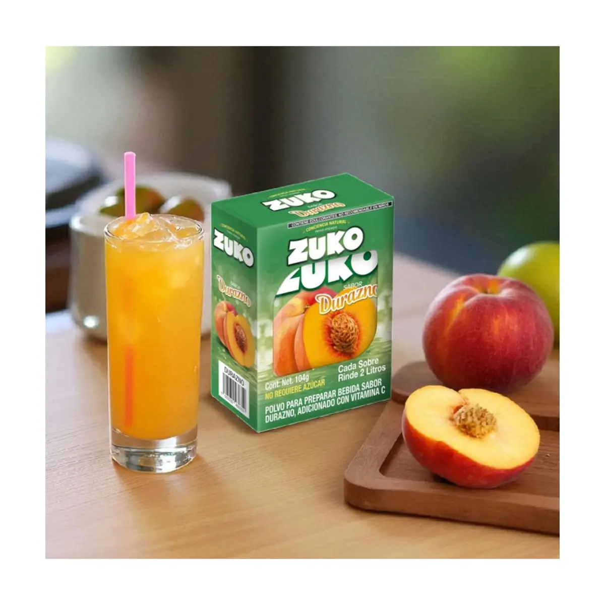 Refresco instantáneo sabor durazno Zuko (104 g / 3.67 oz) - Thumbnail 2