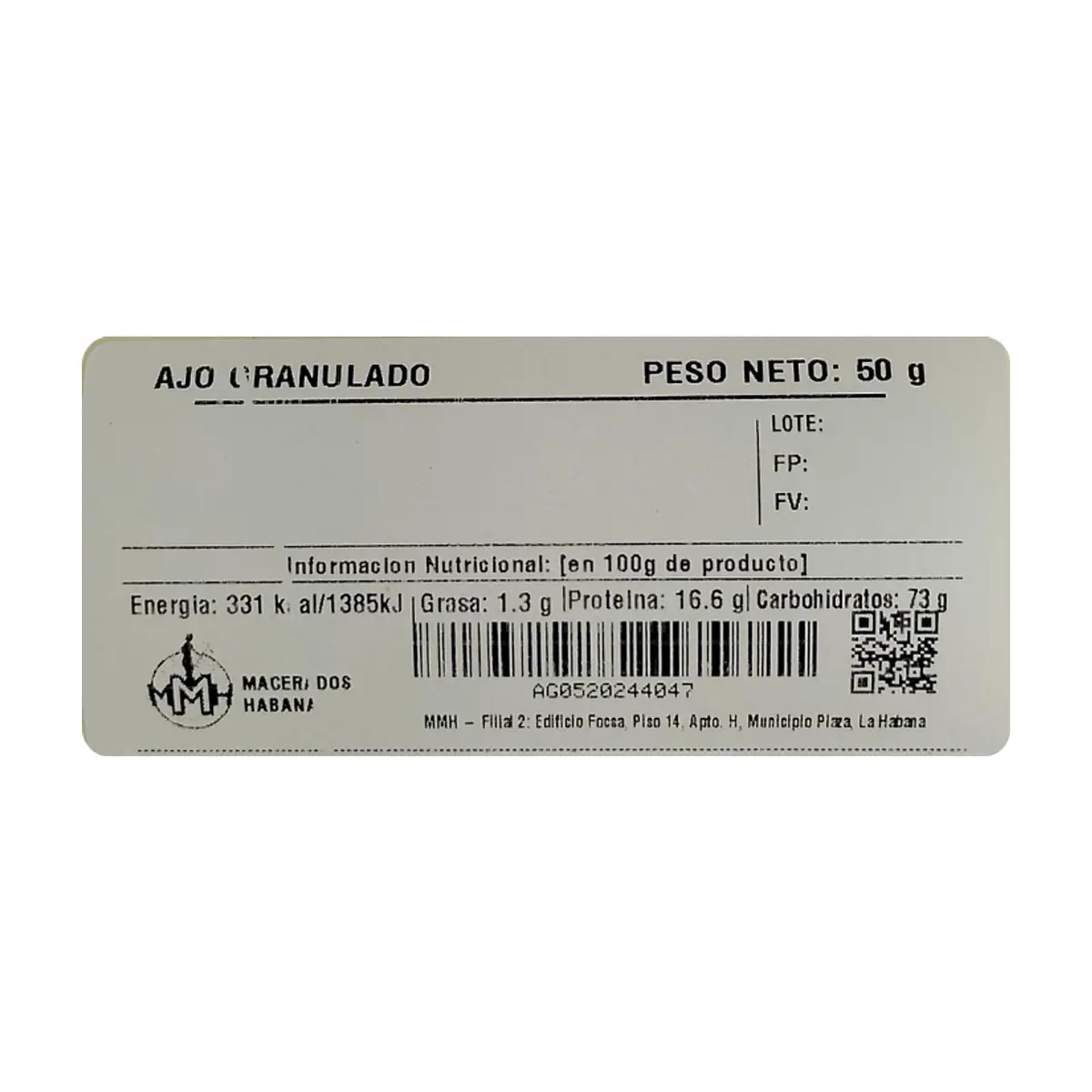 Ajo granulado Macerados Habana (50 g / 1.76 oz) - Miniatura 2