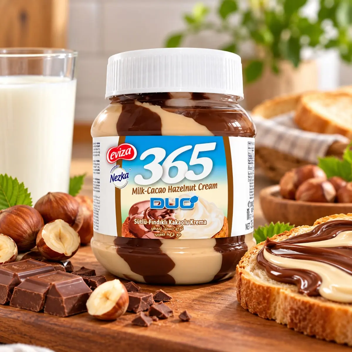 Crema de avellanas con leche y cacao Nezka 365 (350 g / 12.4 oz) - Miniatura 5