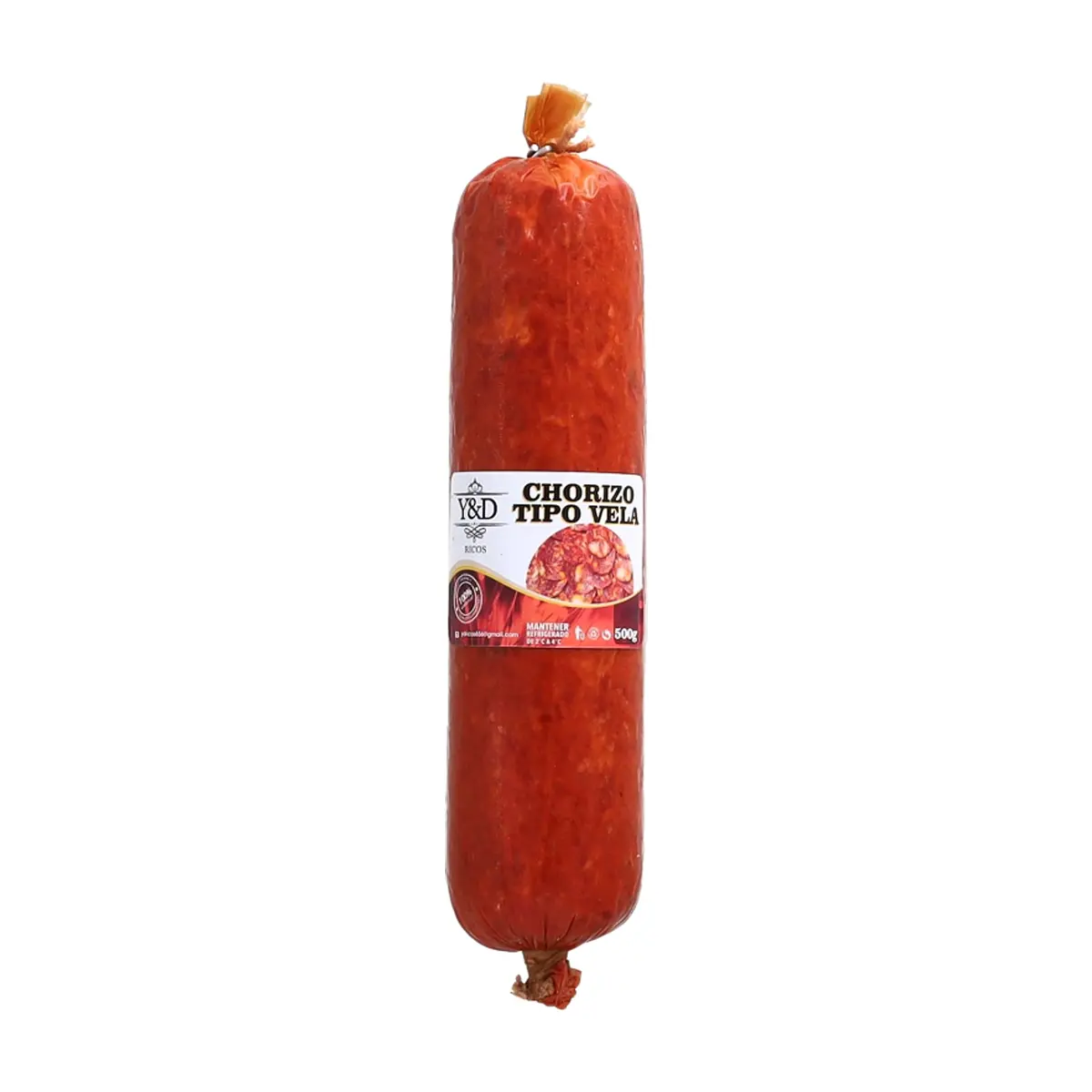 Chorizo tipo vela Y&D Ricos (500 g / 1.1 lb)