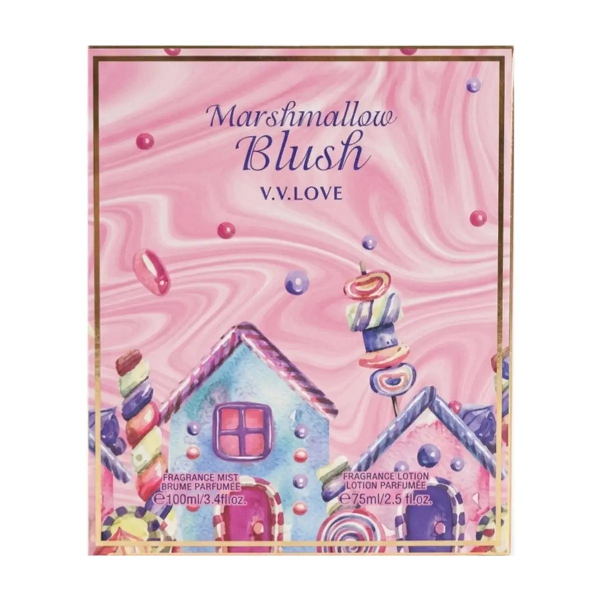 Kit de colonia y crema de mujer Marshmallow Blush V.V.Love - Thumbnail 3