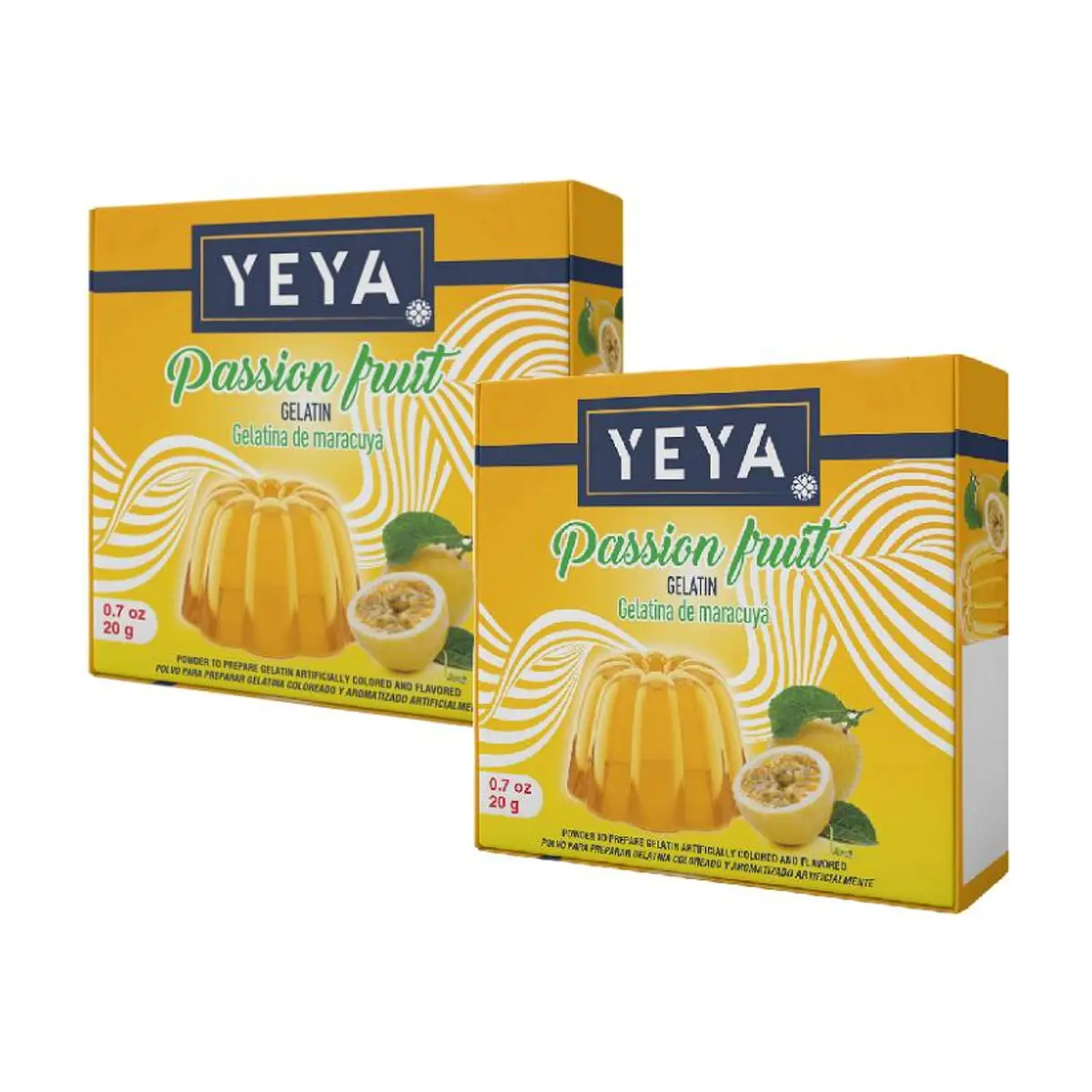 Gelatina sabor maracuyá YEYA (2 x 20 g)