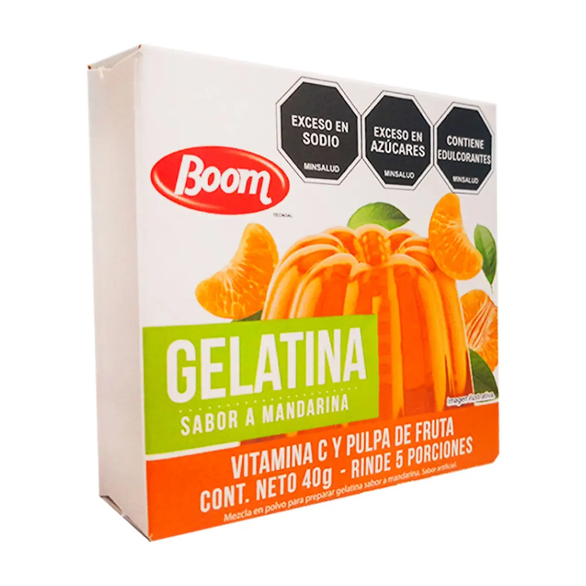 Gelatina sabor a mandarina Boom (40 g / 1.4 oz) - Thumbnail 2