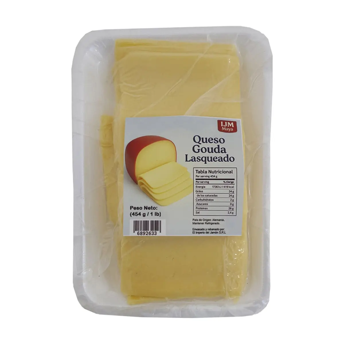 Queso tipo gouda alemán lasqueado Olvegarden (454 g / 1 lb) - Thumbnail 3