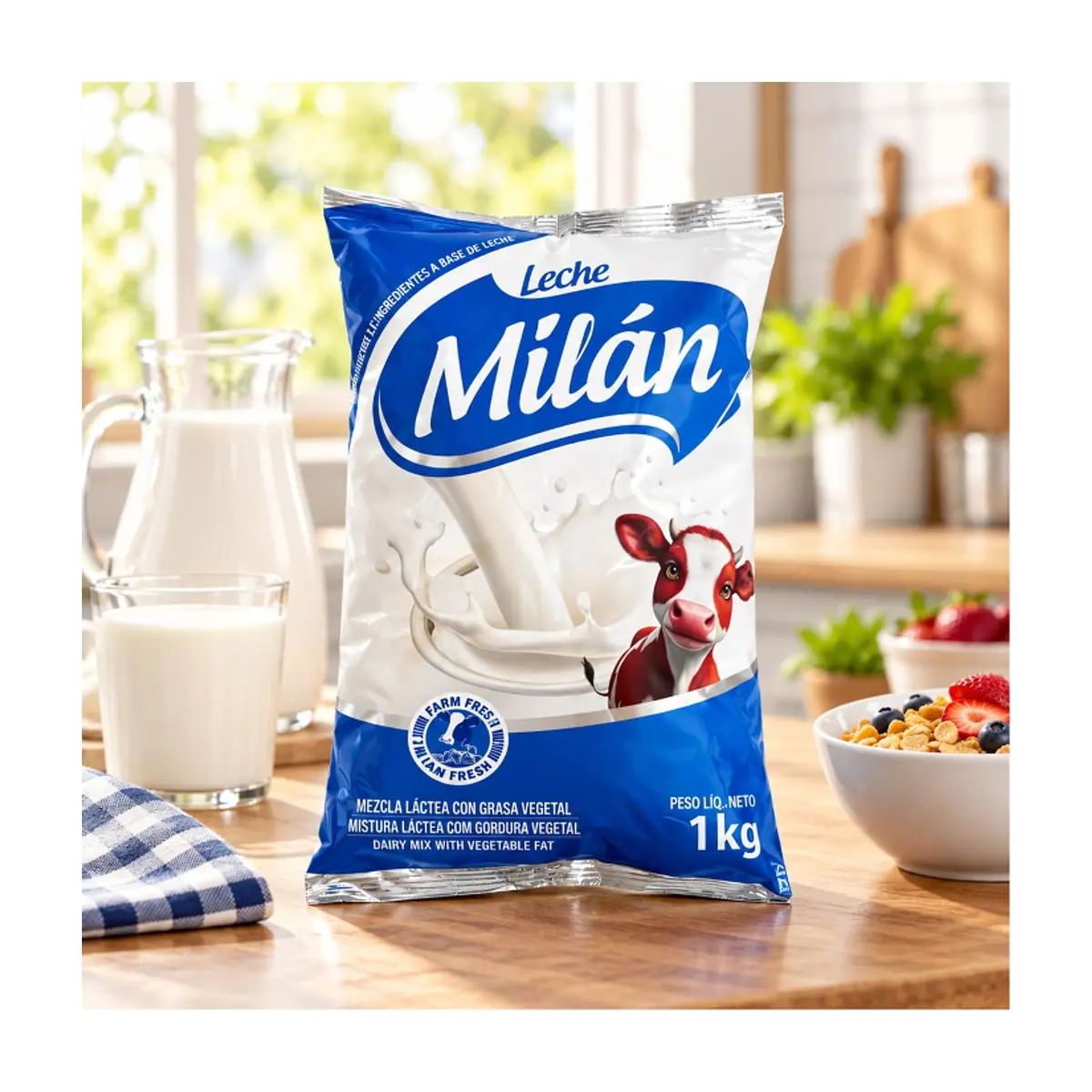 Mezcla láctea con grasa vegetal en polvo Milán (1 kg / 2.20 lb) - Thumbnail 5
