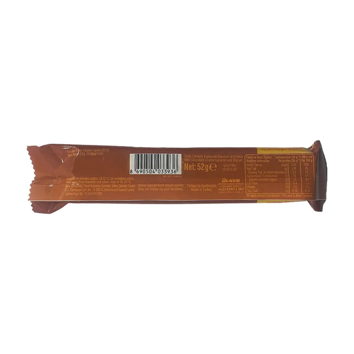 Barra de chocolate con caramelo Ülker Albeni (52 g / 1.83 oz) - Thumbnail 3