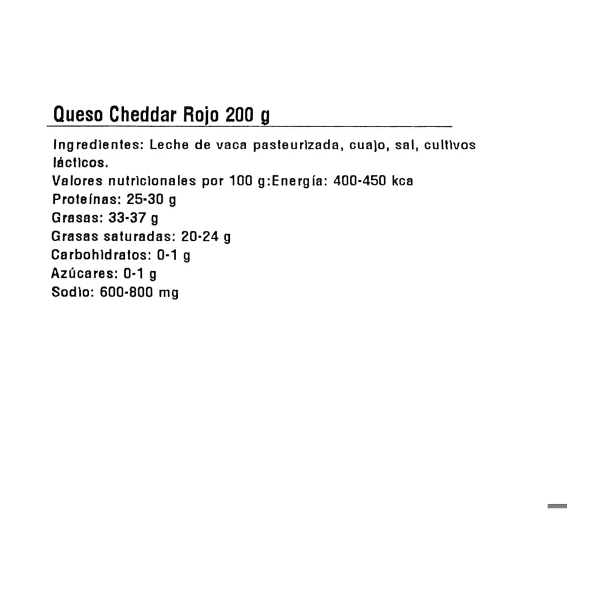 Queso Cheddar Rojo Porcionado La Especial (200 g / 7.0 oz) - Thumbnail 4