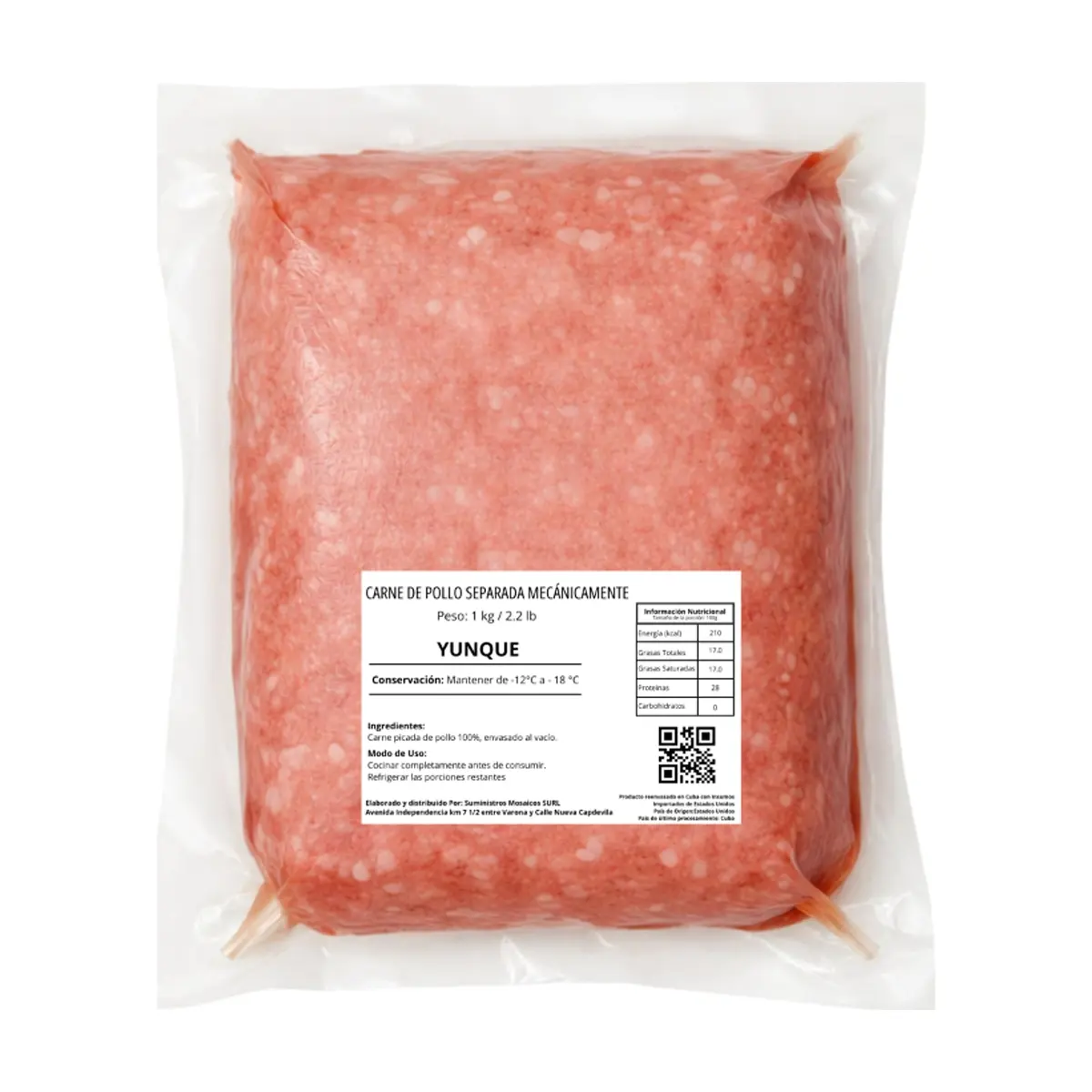 Carne de pollo separada mecánicamente Yunque (1 kg / 2.2 lb) - Thumbnail 2