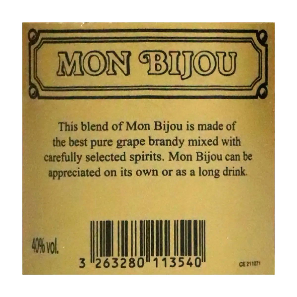 Bebida espirituosa Mon Bijou Napoleón (700 ml) - Miniatura 3