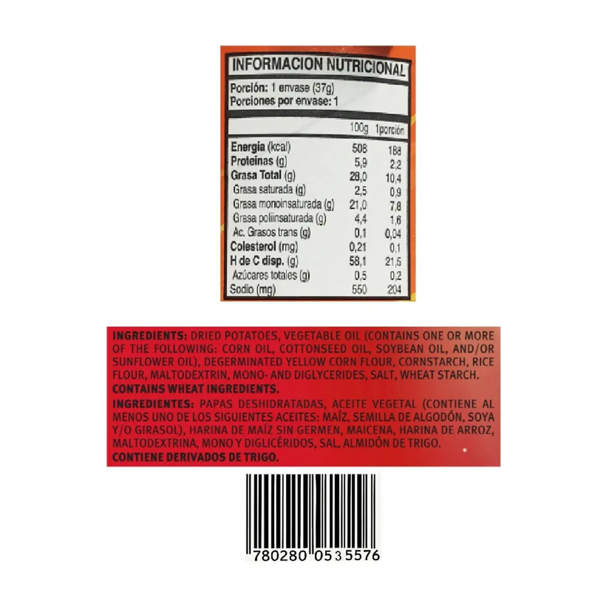 Papas sabor queso Kryzpo (37 g / 1.3 oz) - Thumbnail 7